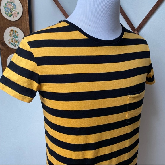Saint Laurent Paris Striped Pocket Tee Mens Small - Picture 9 of 14